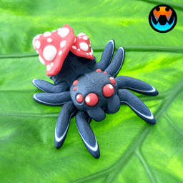 Tiny Mushroom Spider 3d model