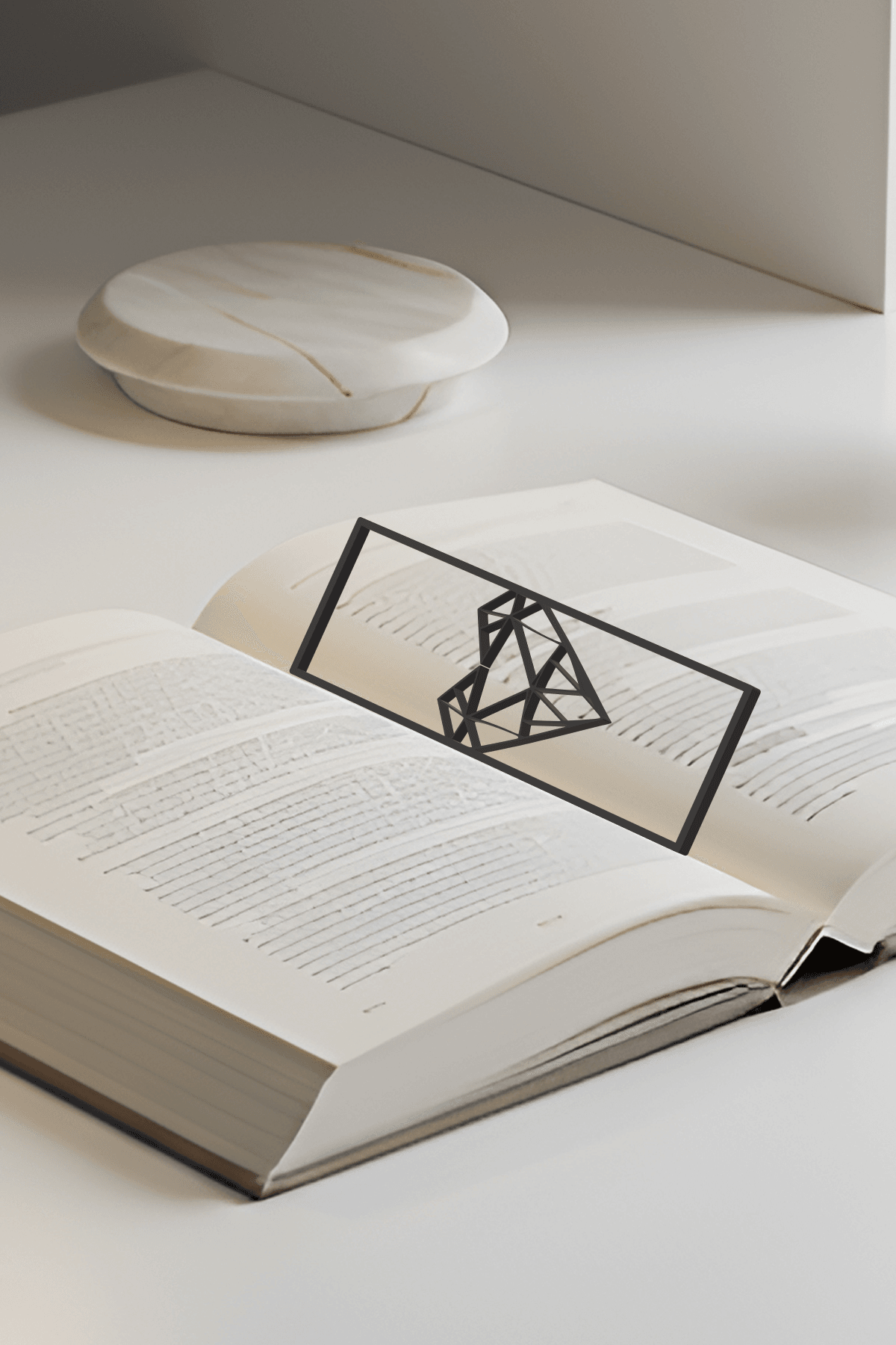 Heart Bookmark, Creativity Bookmark, Gift Idea 3d model