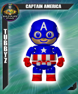 MARVEL Captain America Multicolor Flexi Print-In-Place 3d model