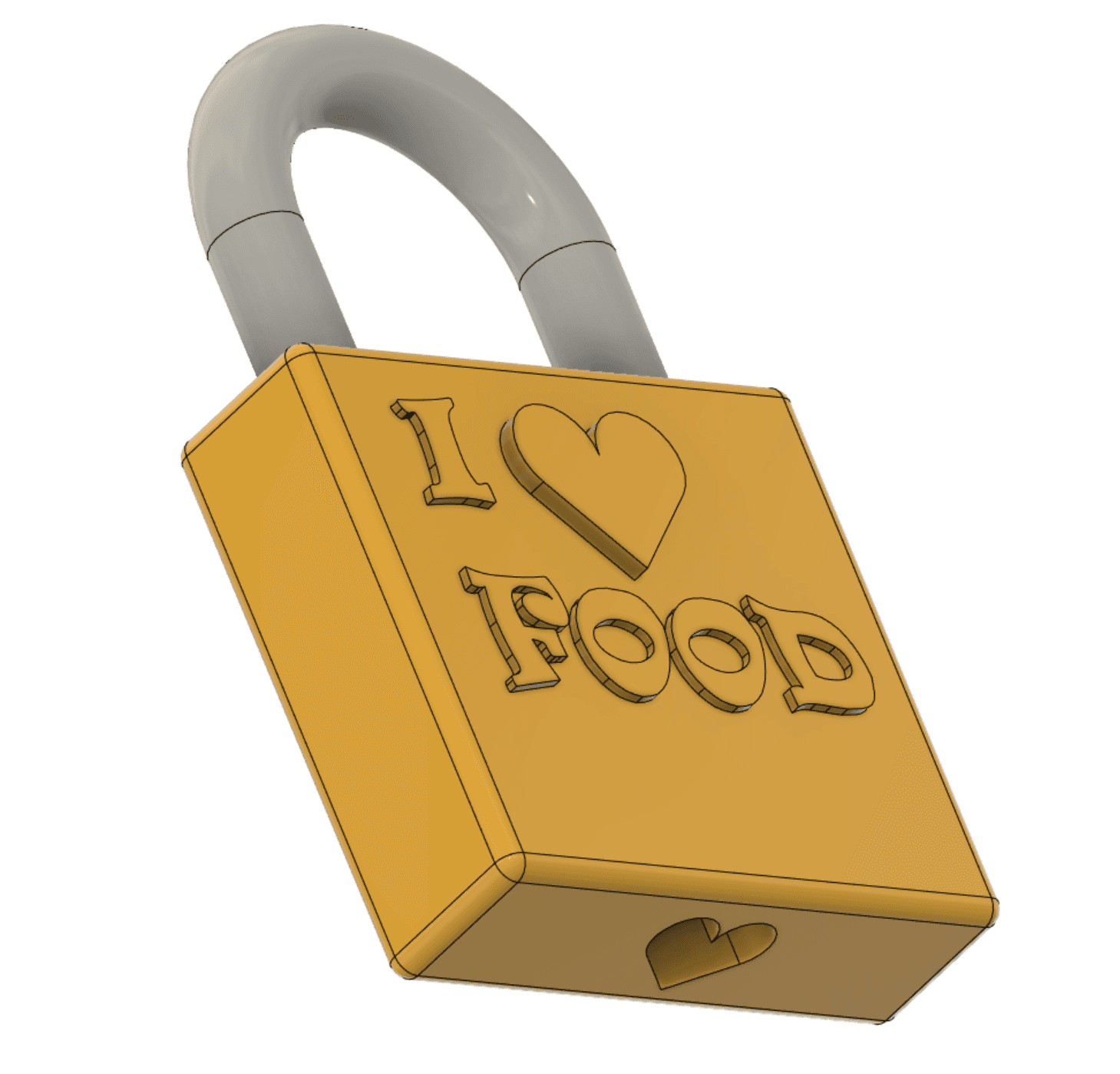 Remix of Blank Love Locks for Remixing 3d model