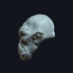 Ogre_v2_Action figure Head 3d model