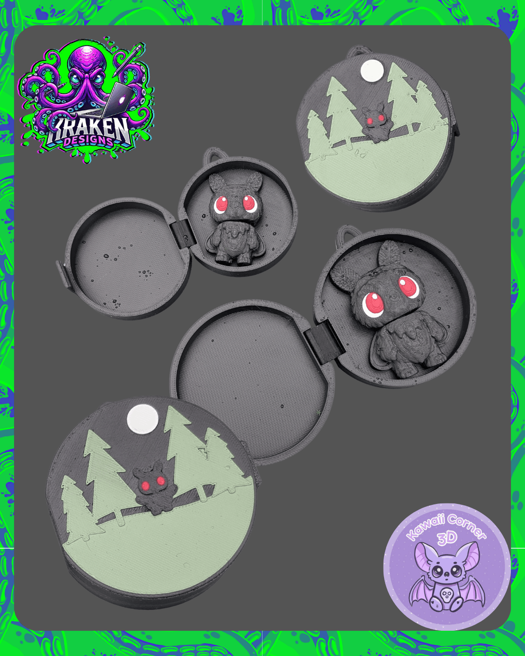 Mothman Locket 3d model