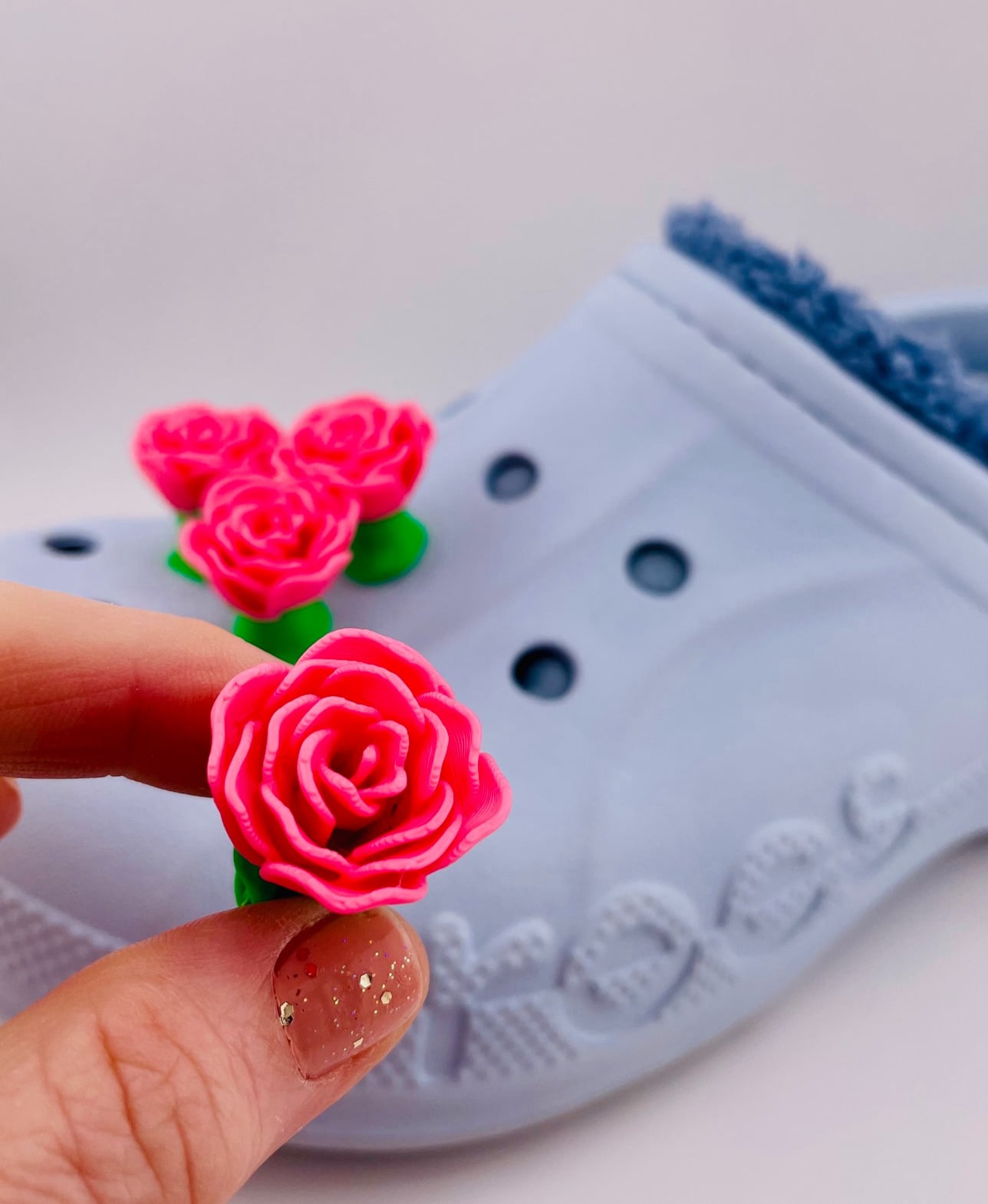 Rose Shoe Charm 3d model