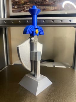 Display stand for Chunky Links Sword and Shield 3d model