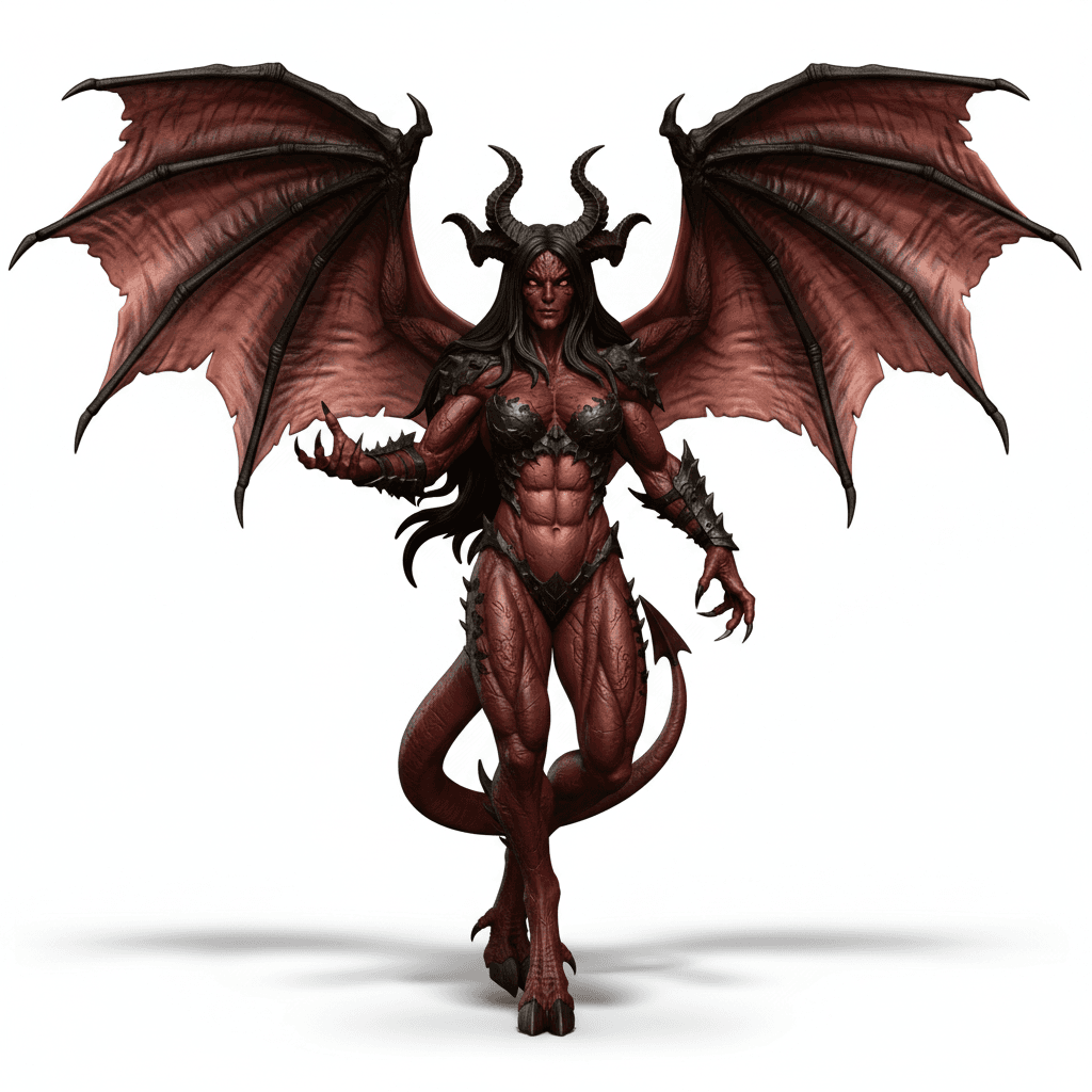 Fantasy Creature : Succubus Demon Fantasy Horror Creature 3d model
