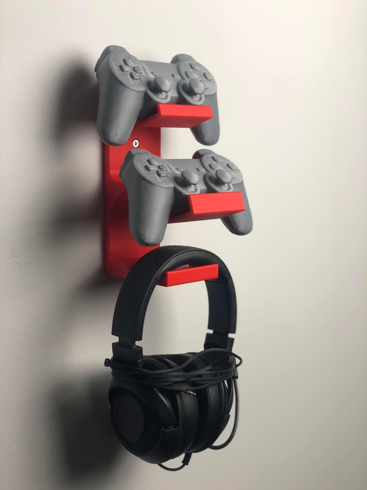 Wall Mounted Controller and Headset Stand  3d model