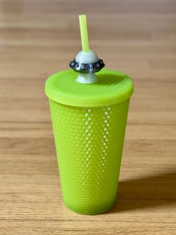 UFO Straw Topper 3d model