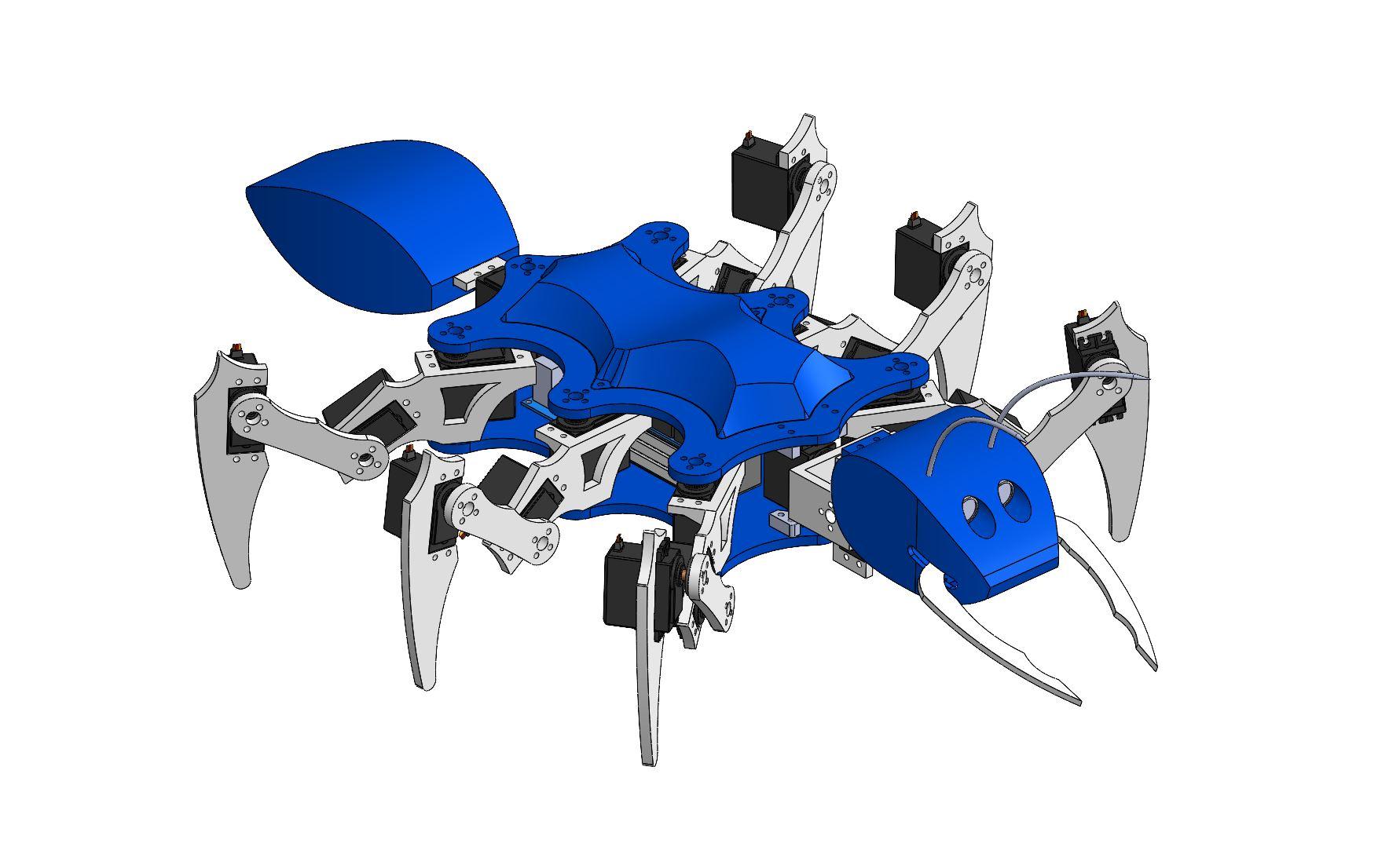 DIY Hexapod Ant Robot 3d model