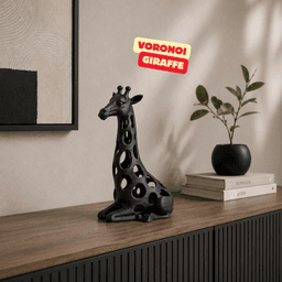 VORONOI GIRAFFE SCULPTURE / HOMEDECOR / MODERN DECOR / GOTHIC DECORl 3d model