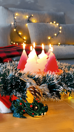 Candle Mold Set – 3 Christmas Tree Designs, Wax DIY 3d model