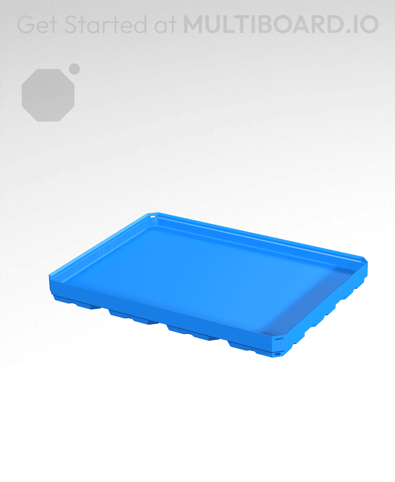 4x3x0.25 CU - Simple Walls - Multibin Shell 3d model