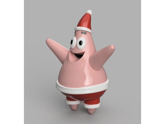 Patrick Star Tree Topper (Xmas) 3d model