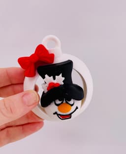 Snowman Ornament Set 3d model