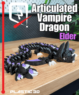 Elder Articulated Vampire Dragon — The Night Flyer 3d model