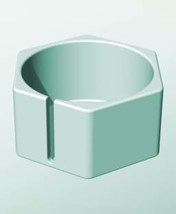 CH162-95-S Modular Stacking slotted container for home decor 3d model