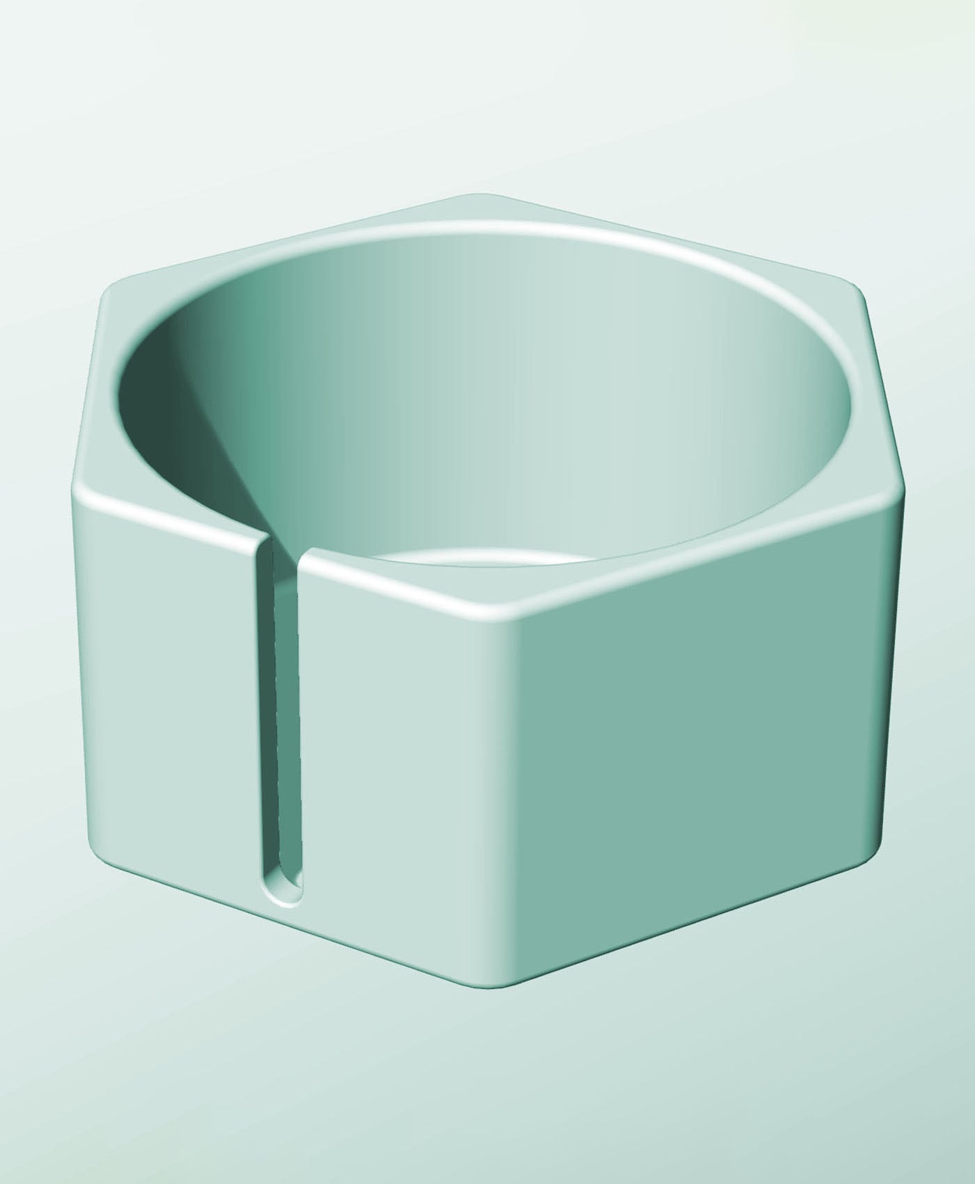 CH162-95-S Modular Stacking slotted container for home decor 3d model