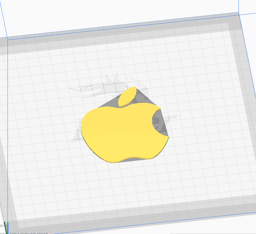 APPLE - KEYCHAIN 3d model