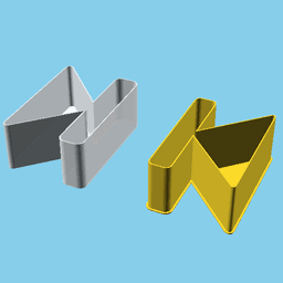 Media Icon : Back, nestable box (v1) 3d model