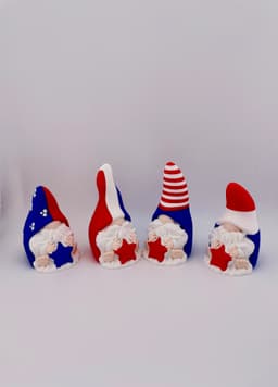 Patriotic Gnomes Stars and Stripes 3d model