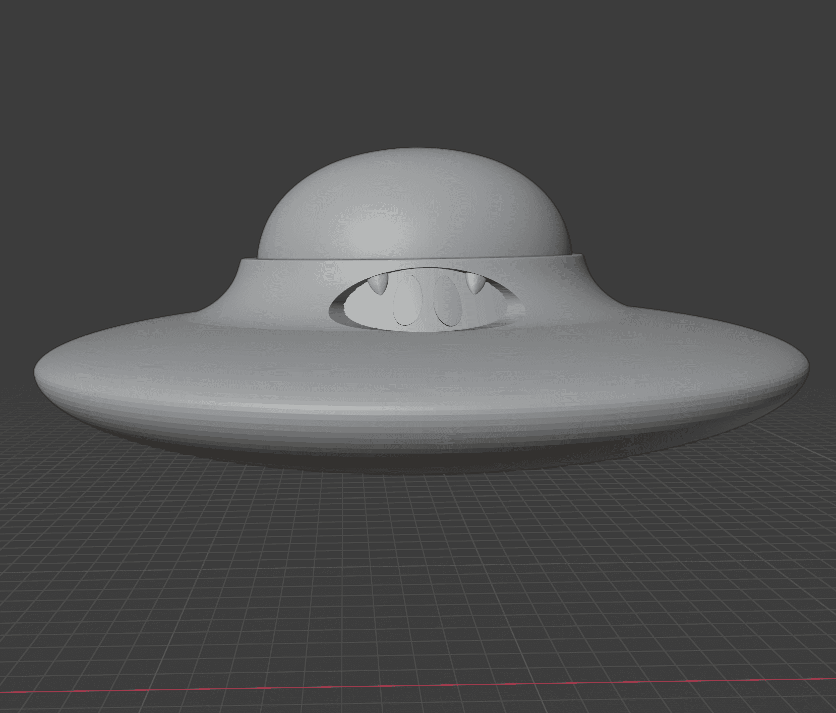 Shroob Saucer - Custom WON 2.5 scale figure 3d model