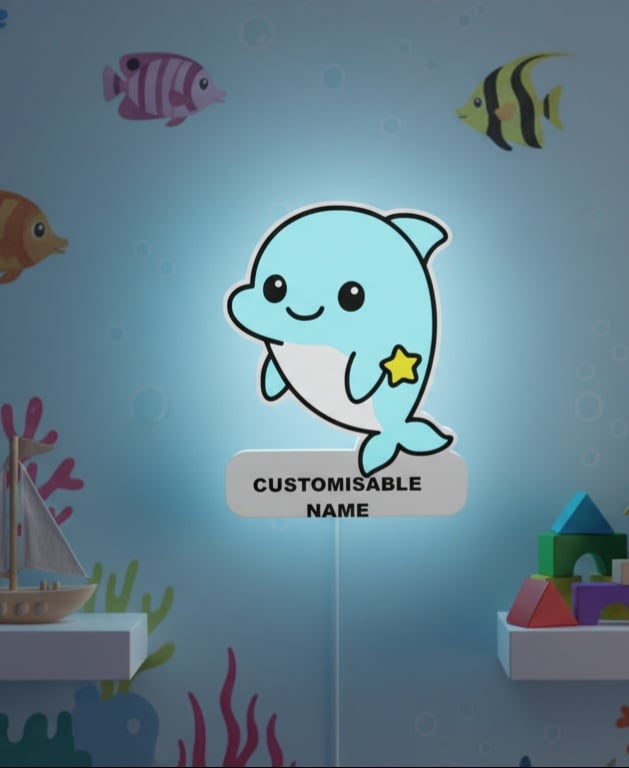 Cute Dolphin – LED Strip compatible 3d model