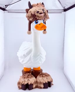 Highland Cow Goose Gear for Porch Goose 3d model