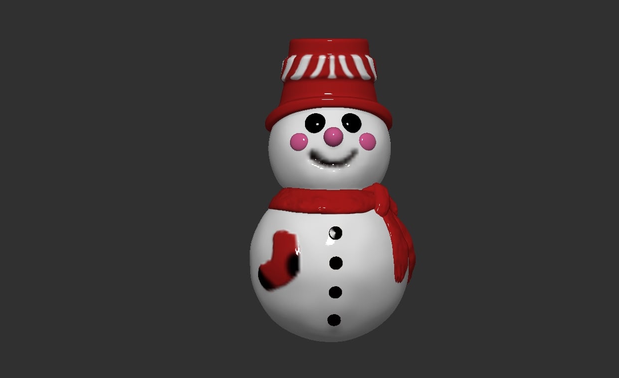 Christmas decoration set 3d model