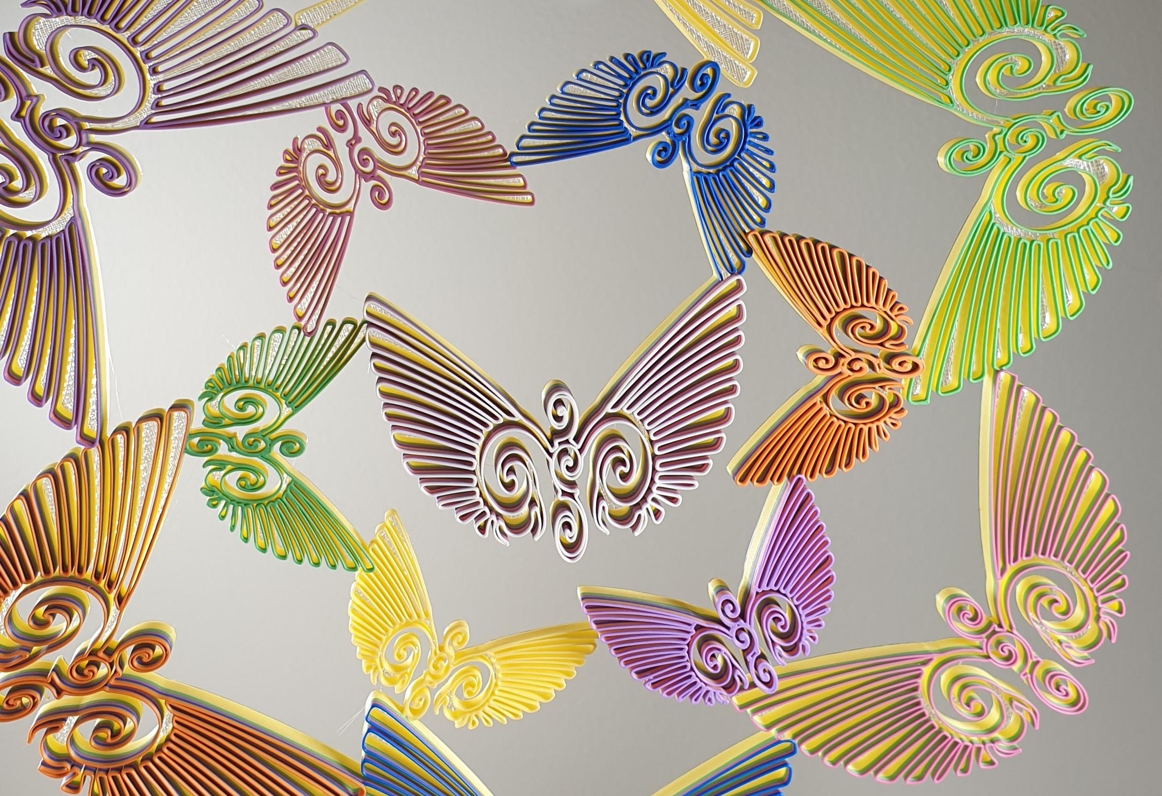 Butterflies Artwork 3d model