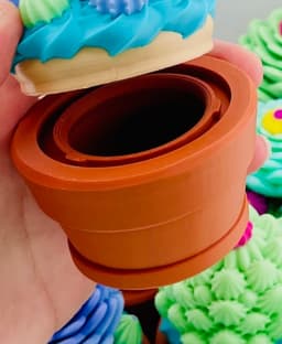 Cupcake Jar Cactus #1 3d model