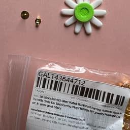 Daisy Hoops Earrings 3d model