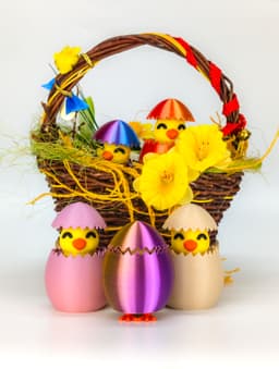 Clicky And Jumpy Egg: Easter Fidget Toy 3d model