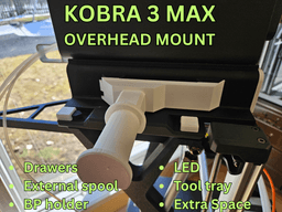 ANYCUBIC KOBRA 3 MAX ACE-PRO OVERHEAD MOUNT - Ace pro 1 and Ace pro 2 3d model