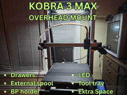 ANYCUBIC KOBRA 3 MAX ACE-PRO OVERHEAD MOUNT - Ace pro 1 and Ace pro 2 3d model