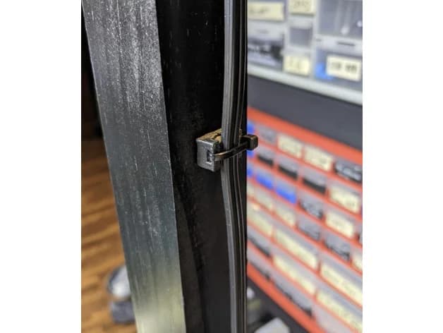 Screw hole zip tie wall or surface anchor 3d model