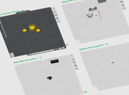 Serev3D Props Addon Pack 02 - Medieval Edition (Ghosts, Spiders & Minis, STL/3MF, No Supports) 3d model