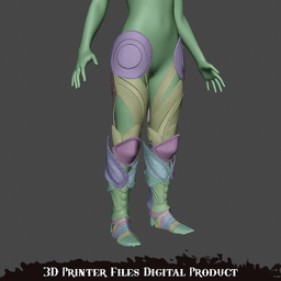 Fantasy Dame Aylin Nightsong Leg Armor Baldurs Gate 3 3d model