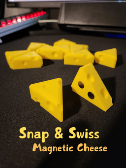 Snap & Swiss Magnetic Cheese 3d model