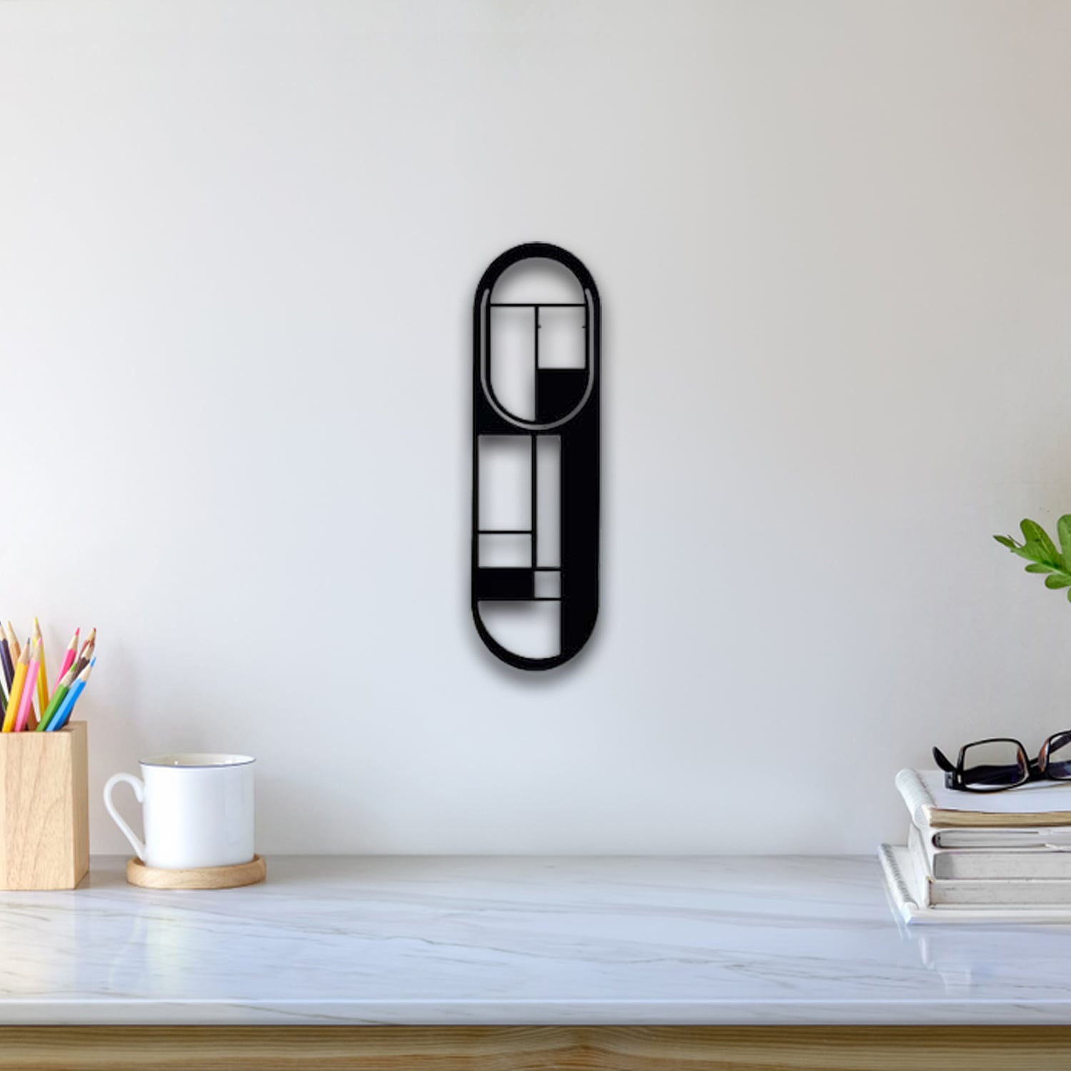 African Mask Wall Art 3d model