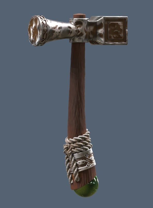 Walnut Basher 3d model