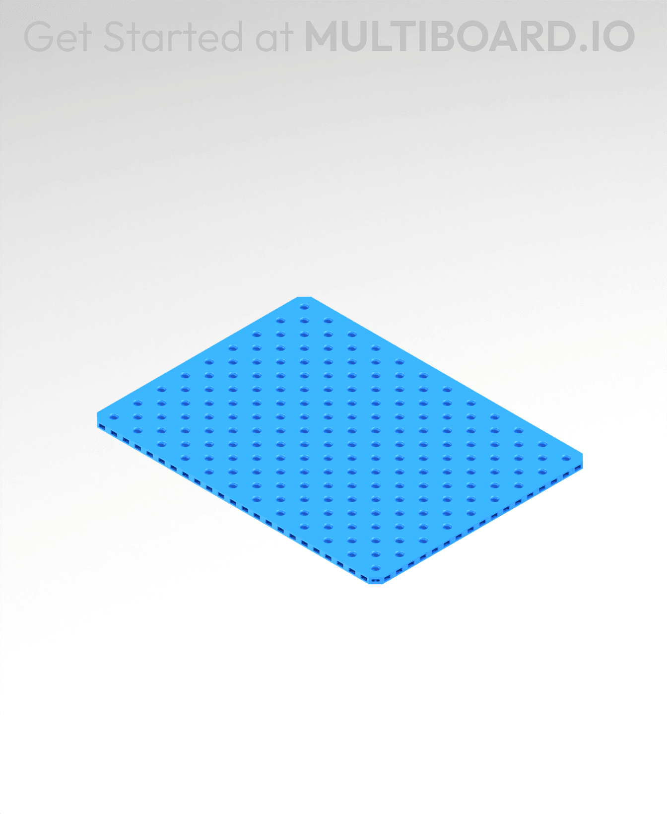 9x12 MU - Small Thread SU - MultiBoard Plate 3d model