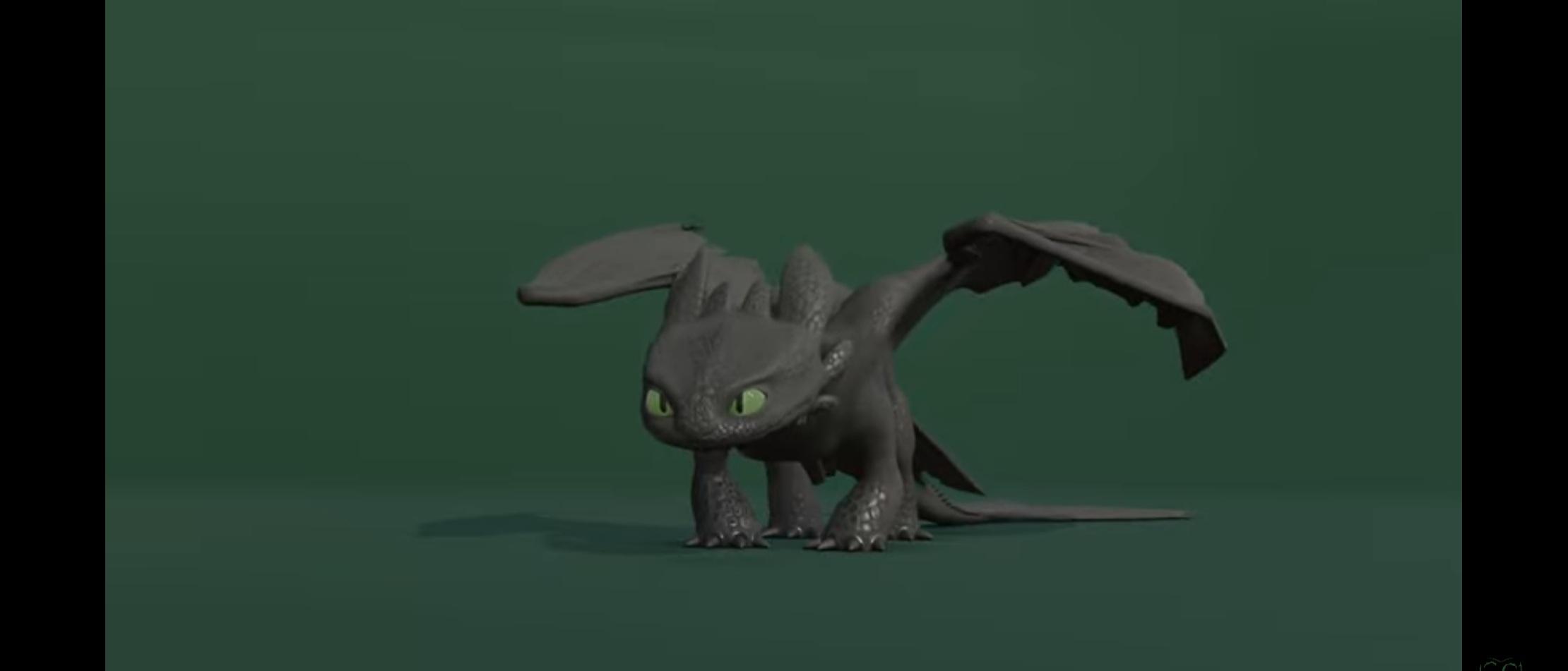 Toothless  the night fury 3d model