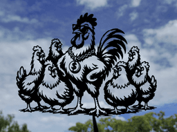 Cool Rooster Boss Wall Art Decor.stl 3d model