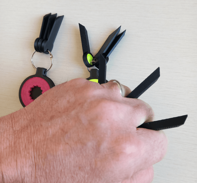 Self Defense Keys & Keychain 3d model