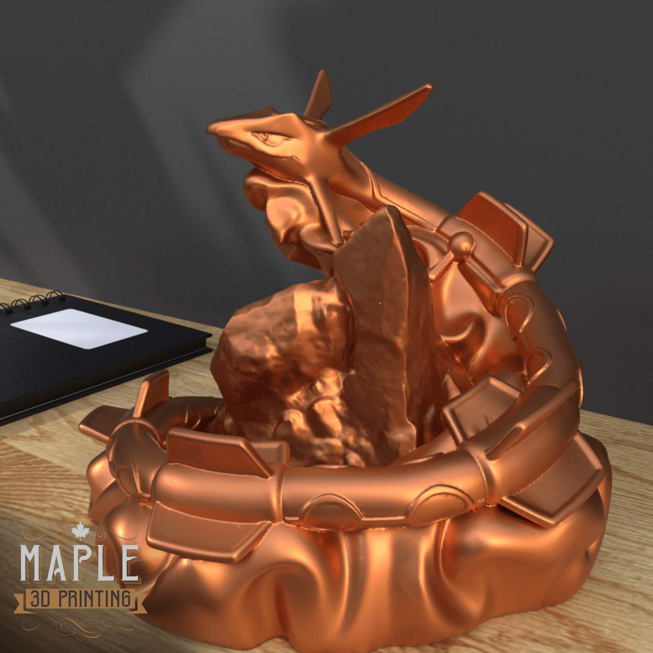 384. Rayquaza - Basic & Ornamental 3d model