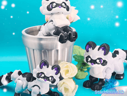 Trash Panda Set – Red Panda & Raccoon Flexi Duo! 3d model