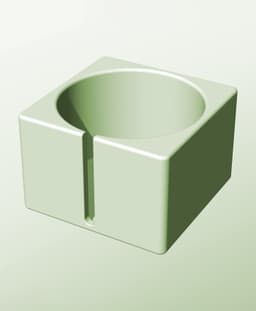 CS128-95-S Modular Stacking slotted container for home decor 3d model