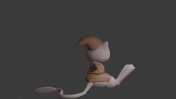 Link-Mew Statue 3d model