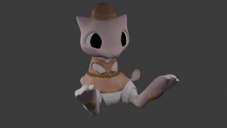 Link-Mew Statue 3d model