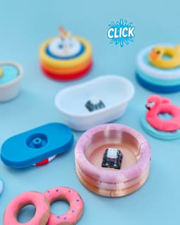 Summer Float Collection | Inflatable Pool Float Fidget Clickers & Desk Toys 3d model