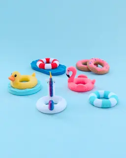 Summer Float Collection | Inflatable Pool Float Fidget Clickers & Desk Toys 3d model
